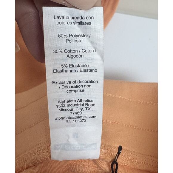 Alphalete Women’s Essential Core Joggers Orange Size M NWOT Slim Fit Sweatpants - Picture 5 of 5